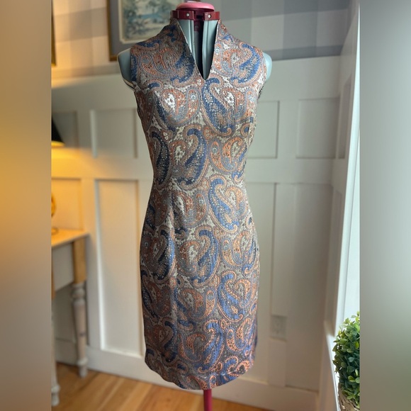 Neiman Marcus Dresses & Skirts - Vintage 1960’s Paisley Print Dress Size 2